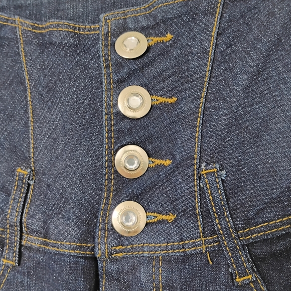 High Rise Dark Blue Women's Jeans - Picture 3 of 4